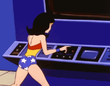 Wonder Woman pushes buttons